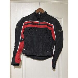 Fieldsheer FS Motorcycle Riding Jacket Black Red XS Armored Reflective Women’s